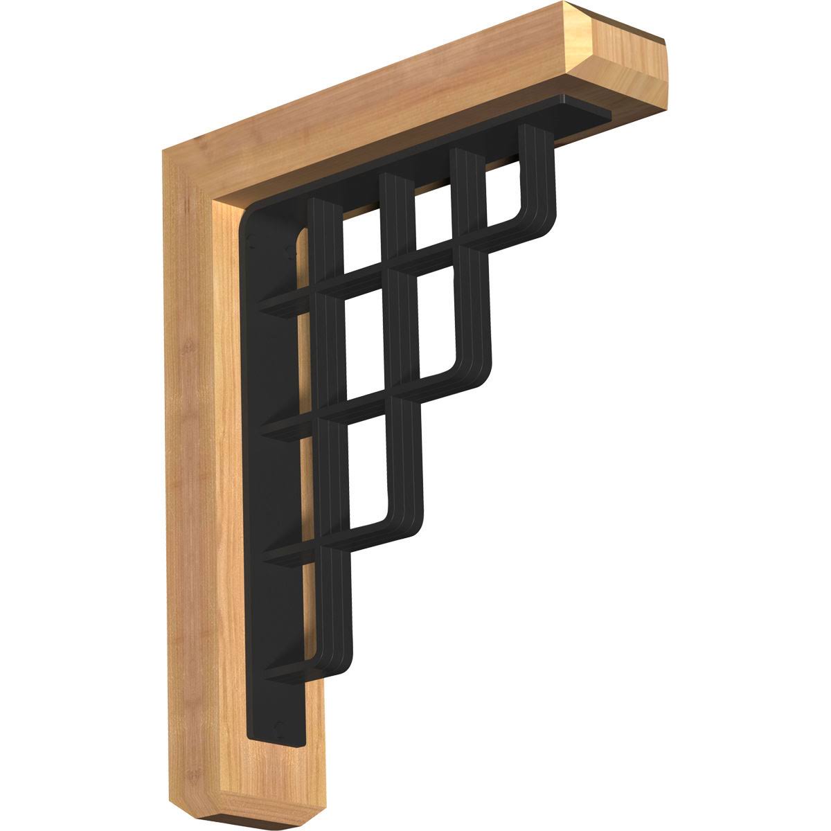 3 1/2 inchw x 16 inchd x 19 inchh Diane Craftsman Ironcrest Smooth BRACKET, Western Red Cedar (2 inchw x 12 inchd x 15 inchh Iro