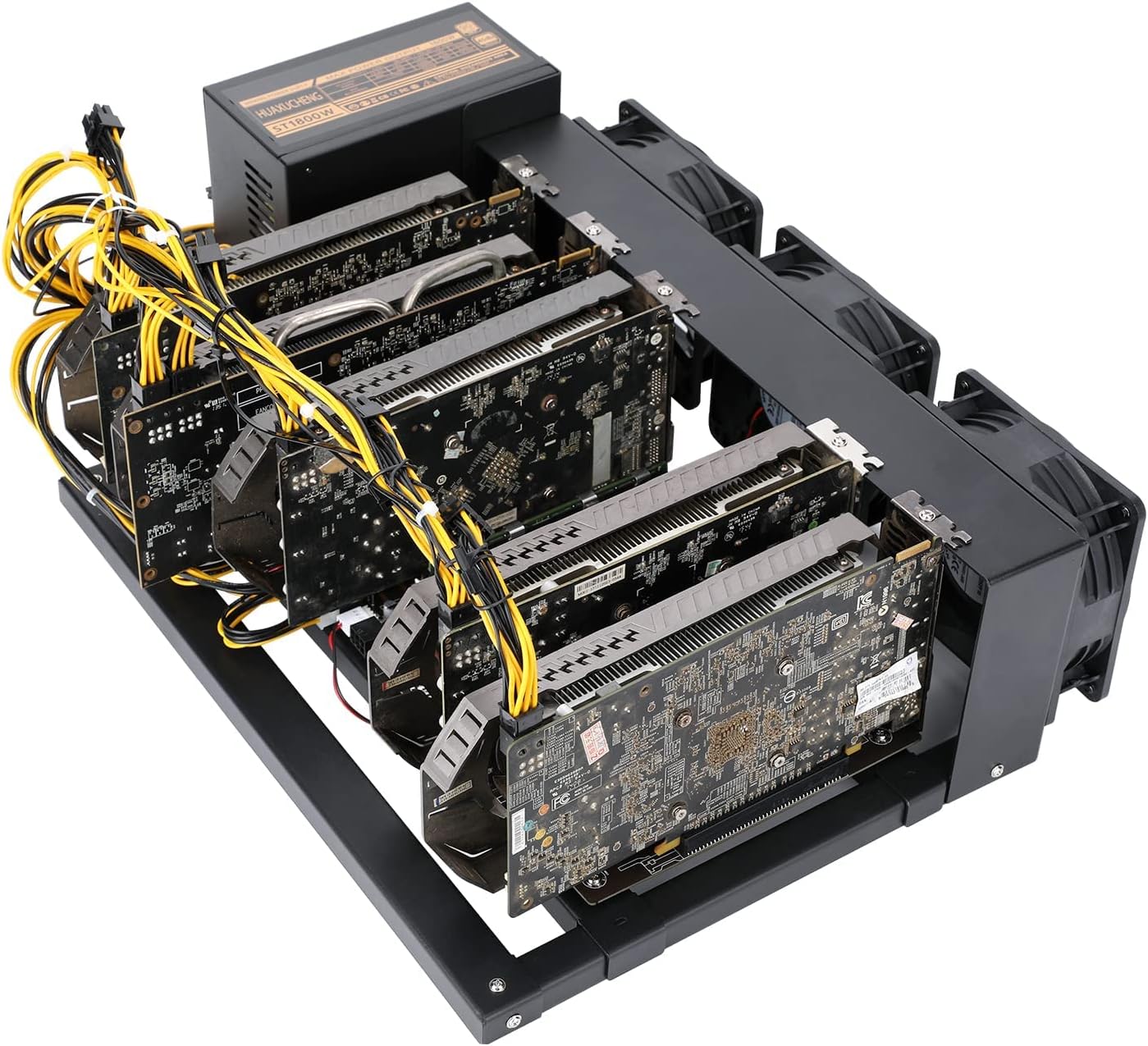 Mining rig X79-5 Card GPU Full Mining Machine, Used to Build The Mining System of Mining Machine and GPU Mining Machine, Including Motherboard, CPU, SSD, RAM.PSU (Mining Machine)