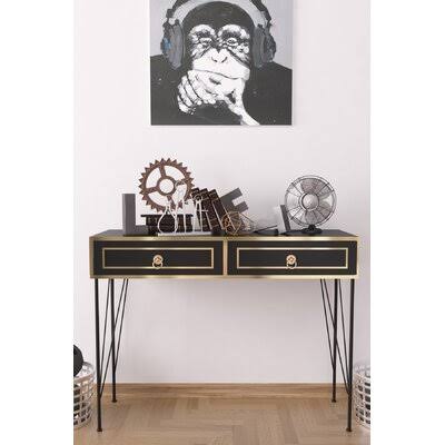Kerrimore 47'' Console Table Mercer41 Color: Black