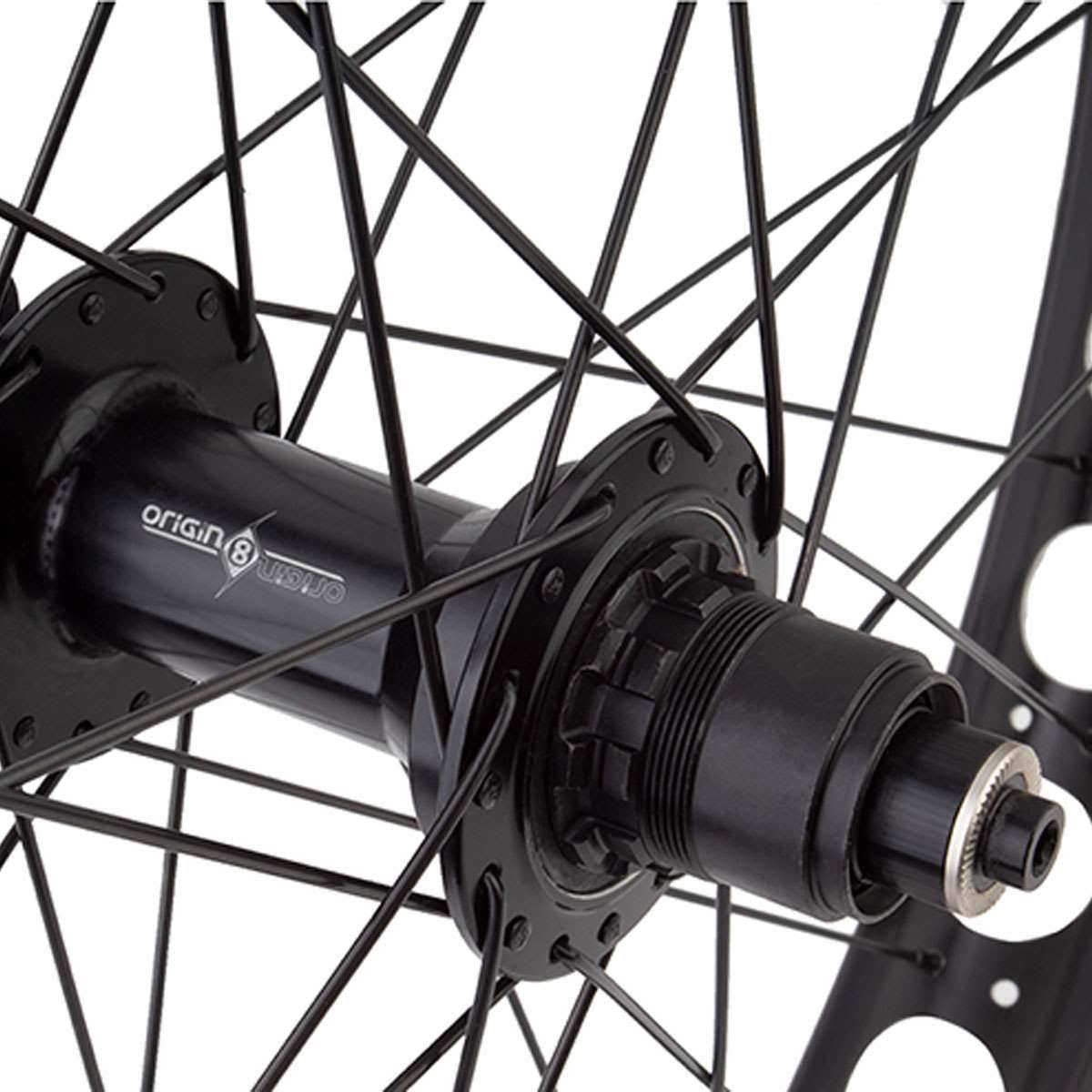 Origin8 Alloy Fat Disc Bicycle Wheel - 26 inch - 26x4.0 559x54 - Black