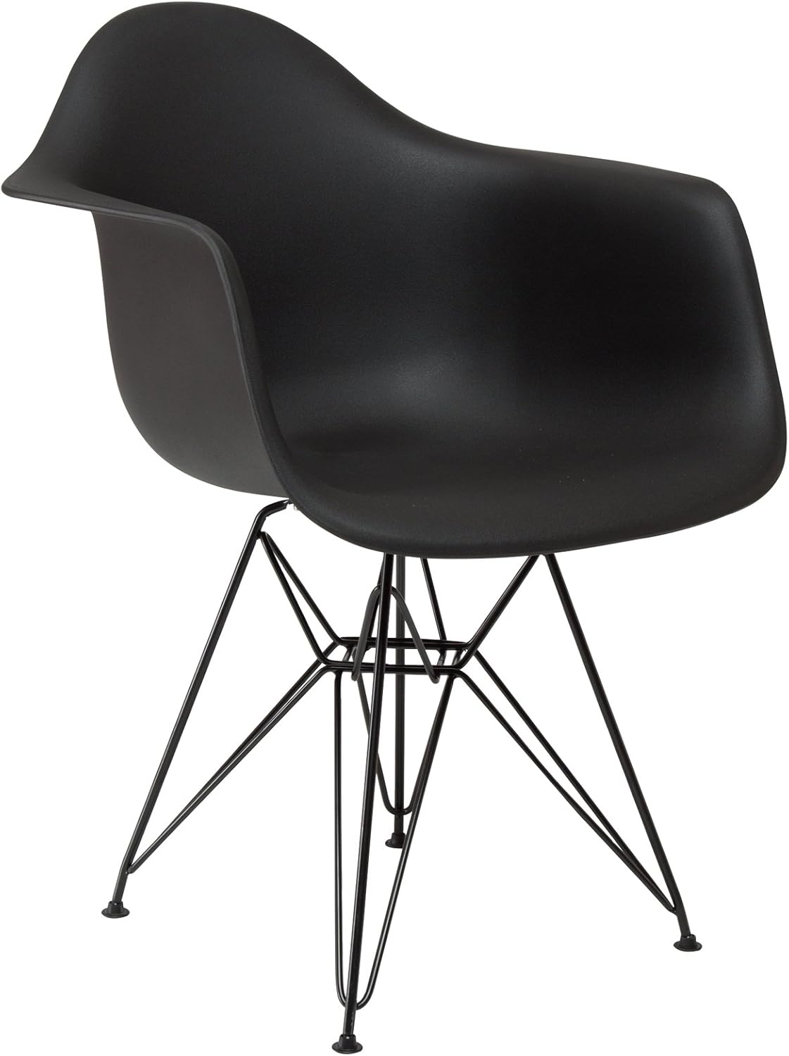 American Atelier Black Arm Shell Chair