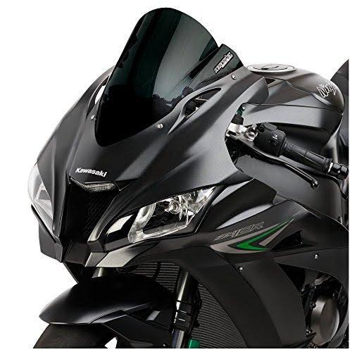 Hotbodies Racing 51601-1602 Black GP Windscreen Kaw ZX10R 2016 Dual Radiussolid