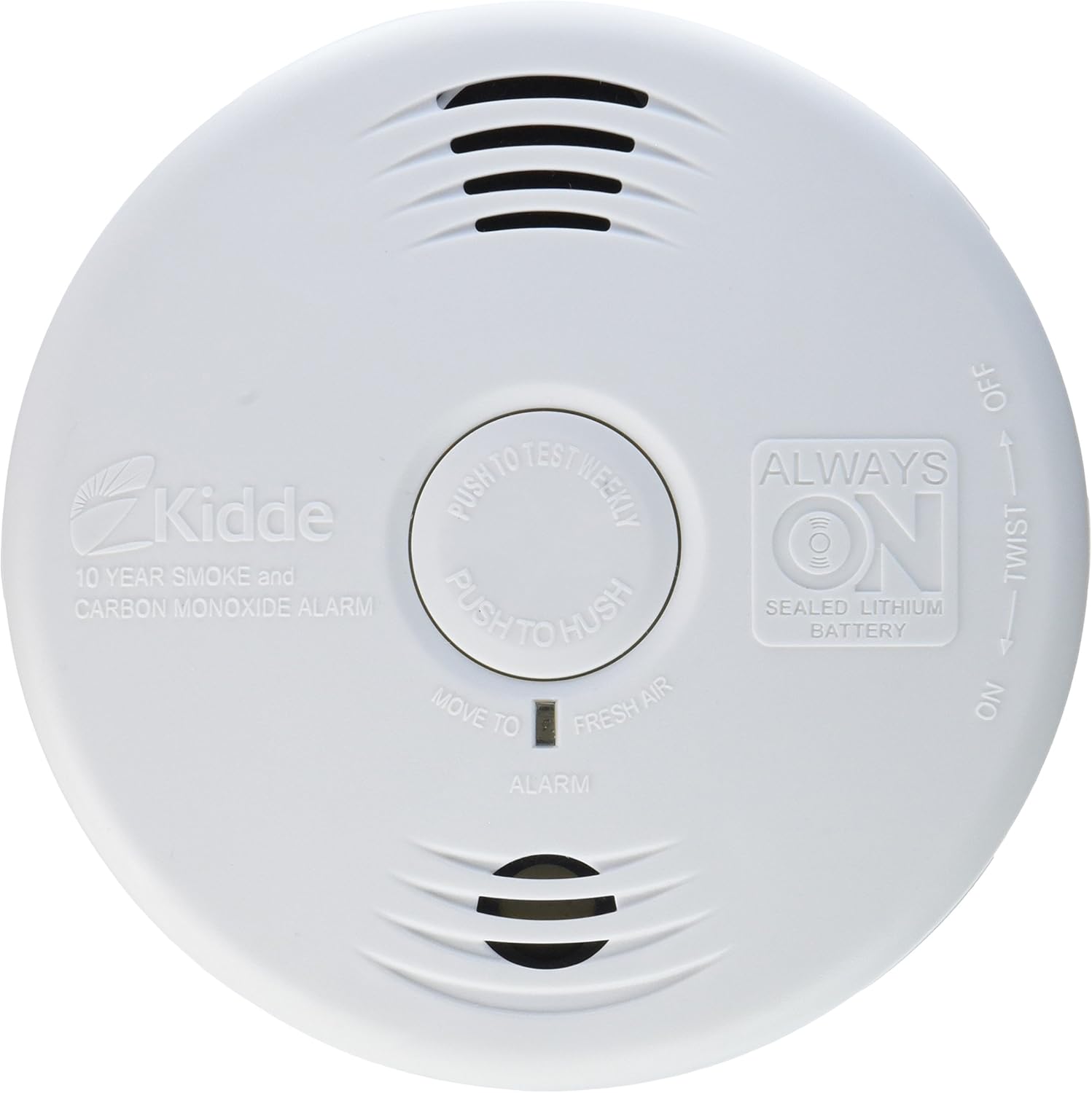 Kidde 21026065 Smoke & Carbon Monoxide Alarm with Voice Warning Pack of 2