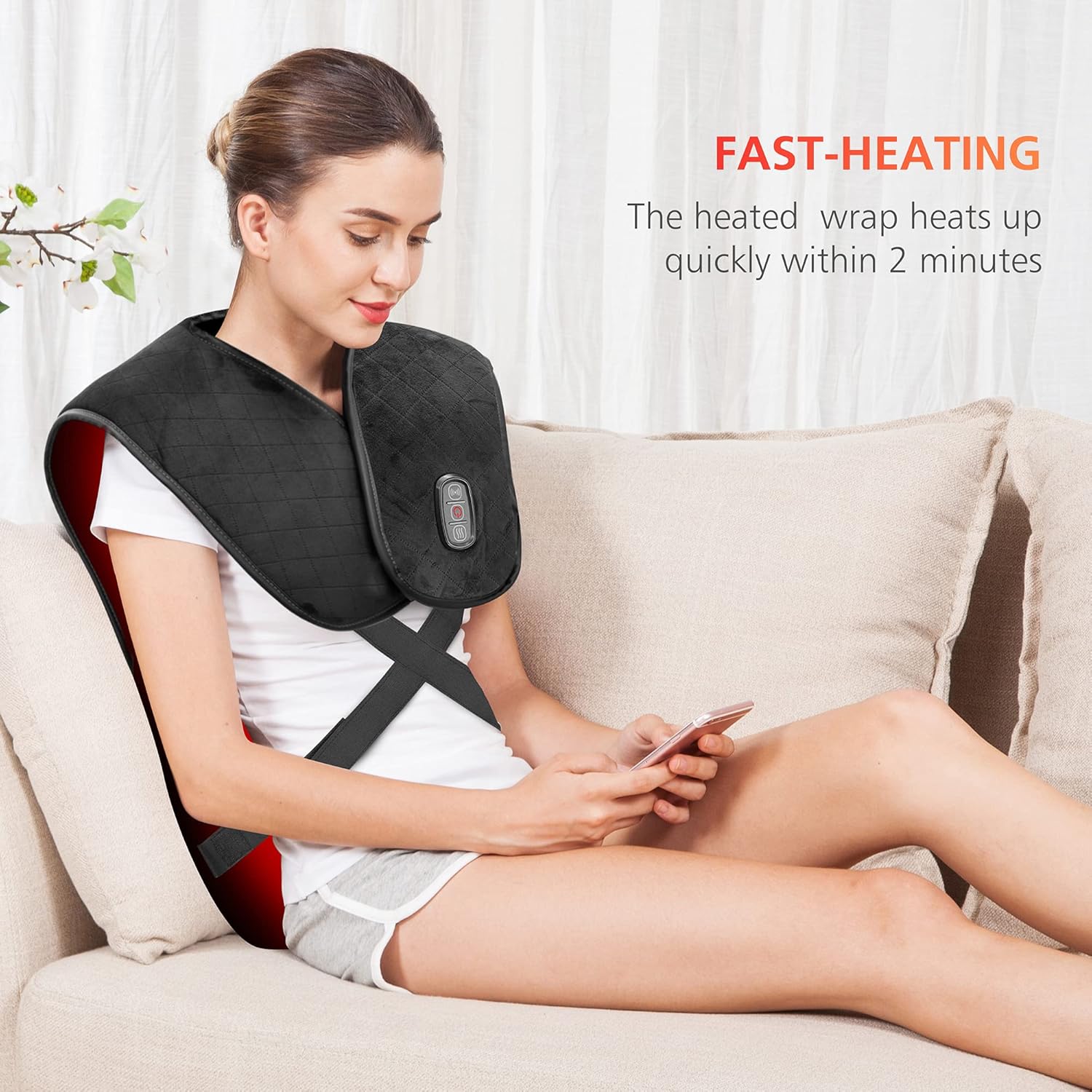 COMFIER Heating Pad for Back Pain Relief, 23.6 x 19.6