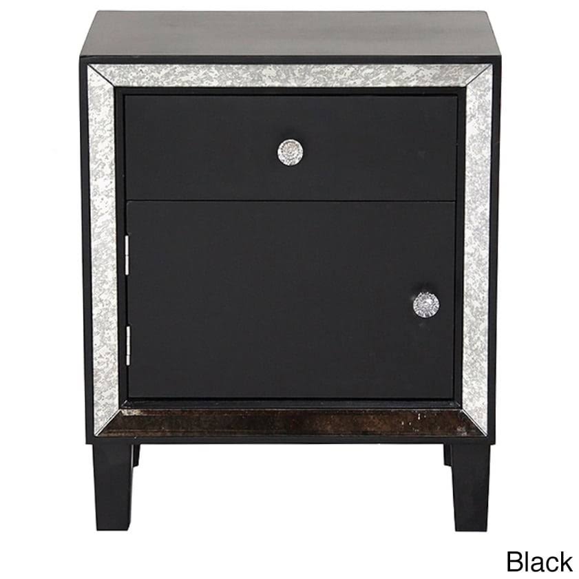 Heather Ann Creations Bon Marche 1 Drawer 1 Door Accent Cabinet, White