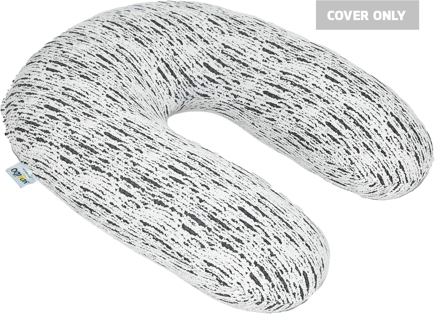 Yogibo Luxe Support Replacement Cover, Luxury Upscale Washable, Removable Cover, Gray Pack of 2