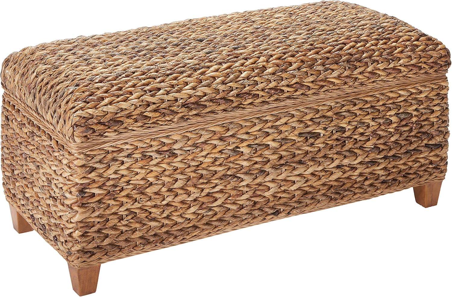 COASTER Laughton Modern Rustic Natural Woven Banana Leaf Trunk, 42 W x 18 D x 19 H, Brown Pack of 2
