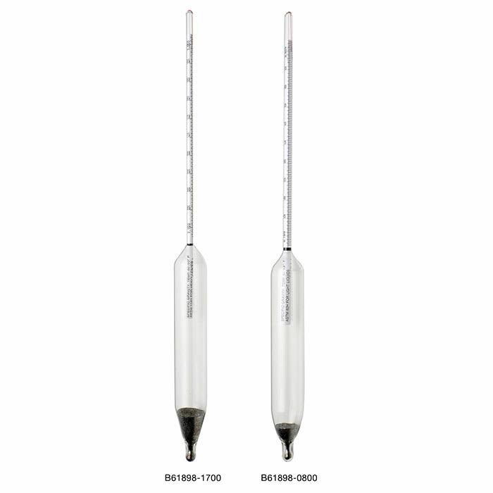 Bel-Art H-B DURAC ASTM 83H Precision, Individually Calibrated 0.700/0.750 Specific Gravity Hydrometer 61898-0900