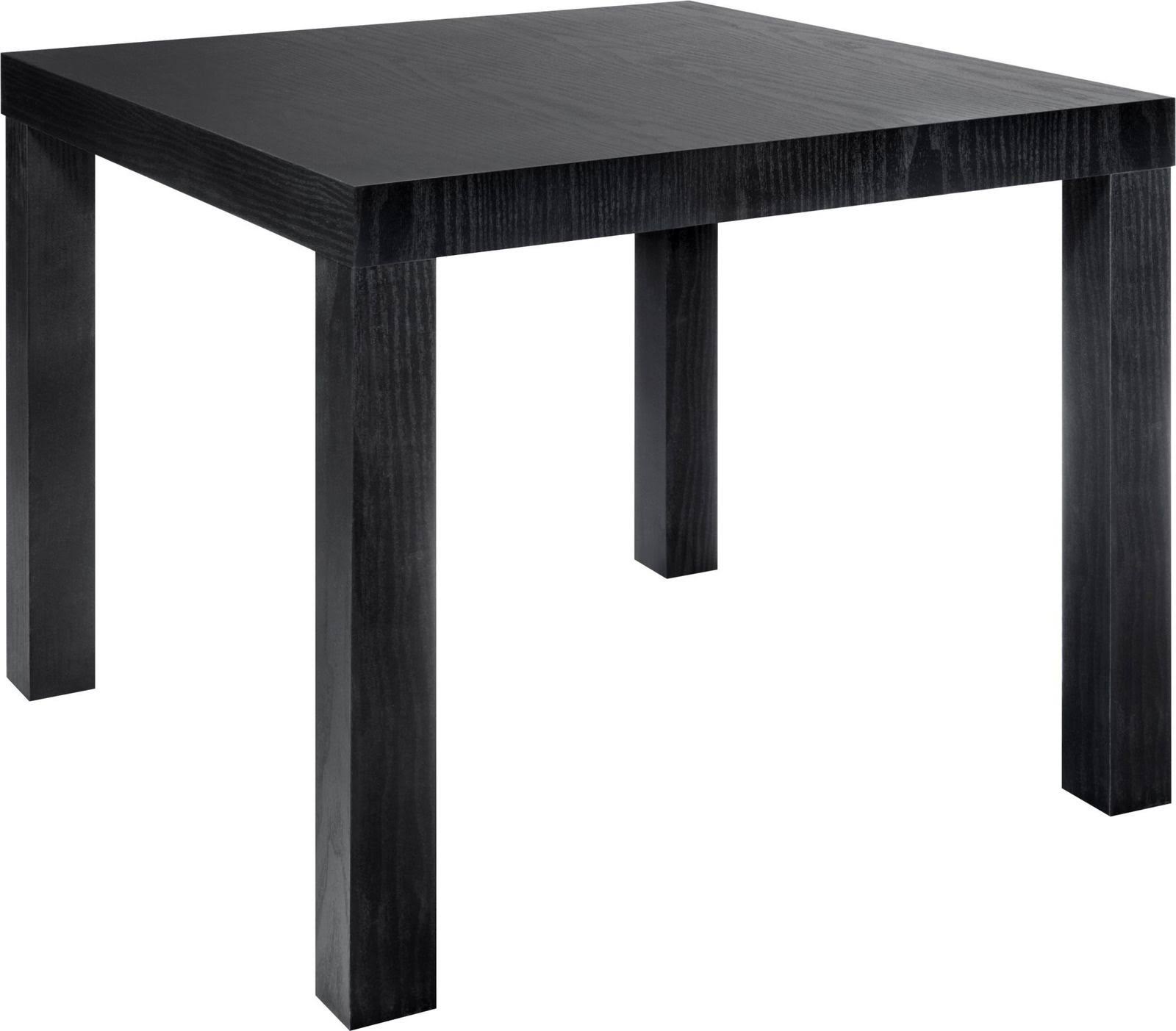 DHP Parsons Modern End Table, Black Wood Grain