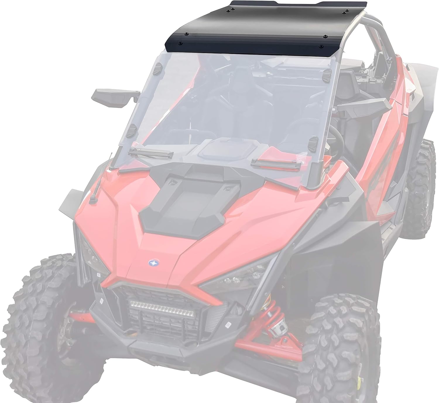 Aluminum Roof Top for Polaris RZR RPO XP, SAUTVS Black Heavy Duty Aluminum Hard Roof Top 2 Seater Sun Visor Cover for Polaris RZR PRO XP 2020 2021 Accessories (Replace #2883743-458)