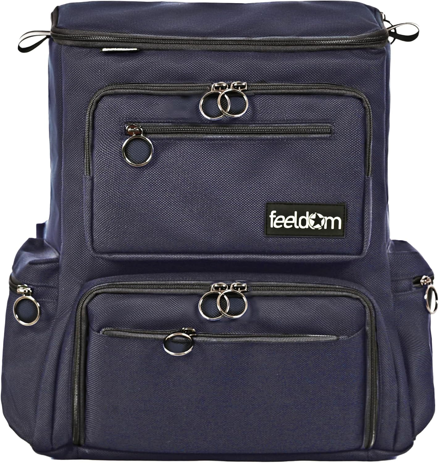 FEELDOM Wheelchair Bag, Fits Scooter - MAX Medium, Dark Navy - Water Resistant, Extra Storage Space, Durable, Premium Quality, Mobility Gear, Modern Chic Design, EZ Access