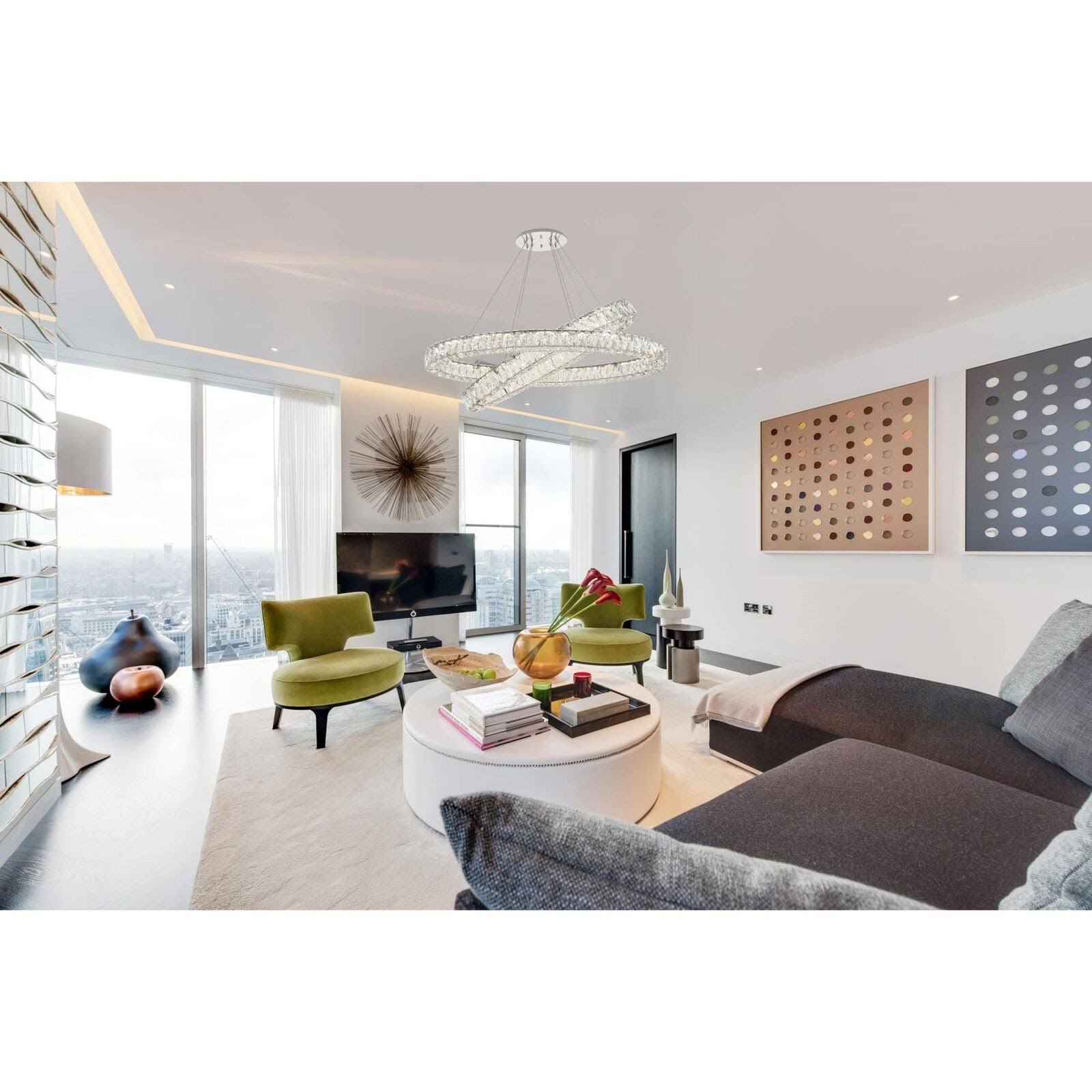 Living District LD7034W28BRB Hanson 3 Lights Bath Sconce in Black with Brass with Frosted Shade