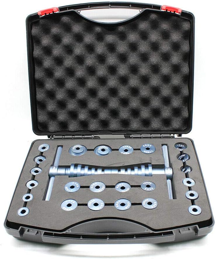 GMSLuu Bicycle Bearing Press Set, 25Pcs Bike Bottom Bracket Tool, Hub Bike BB Axis Bearing Installation Kit, Drift Bike Tool Set, Tail Frame Turning Point Bearing Hub Assembly Kit