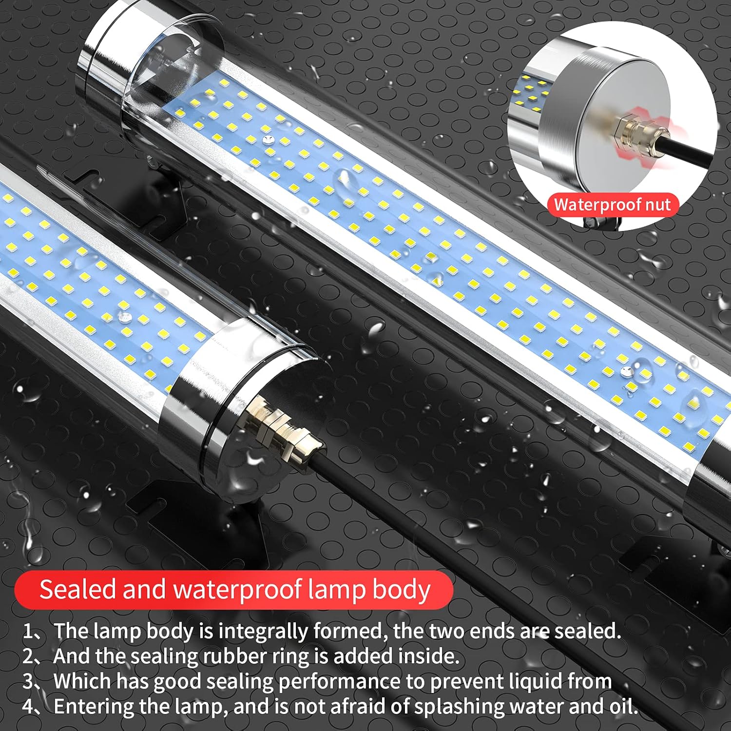 LED Shop Light,30w Machine Work Light IP67 Explosion Proof LED Light Machine Light Garage Lighting Underhood Work Light