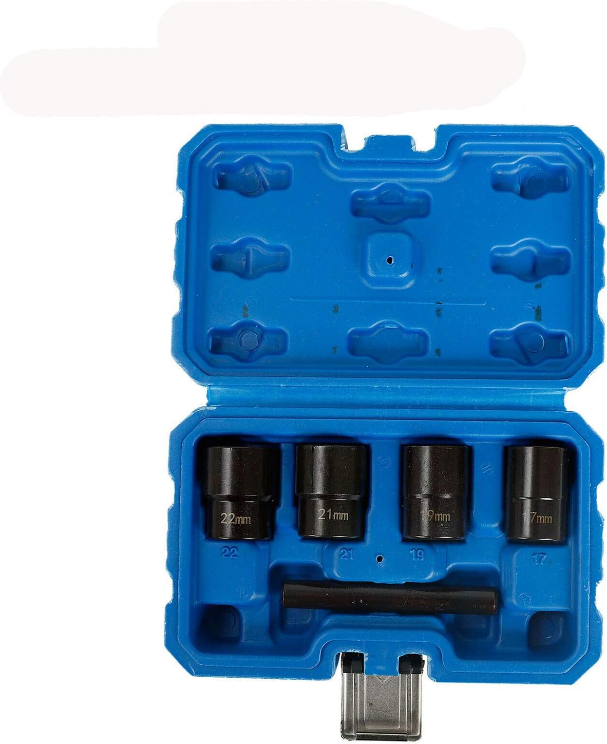 TYFYB 1/2-Inch Drive Deep Spindle Axle Nut Impact Socket Set 29-38mm with Heavy Duty Storage Case，9pc Deep Impact Socket Set 6 Point