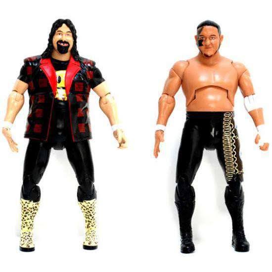 Samoa Joe u0026 Mick Foley Action Figure 2-Pack Cross The Line Series 1