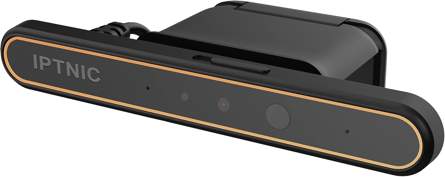 IPTNIC Webcam, Windows Hello Face Recognition Webcam for Instant Login with Windows 10,USB IR Camera with Privacy Cover,Dual Microphones,1080P Business Camera for Video Calling,Online Conference Pack of 2