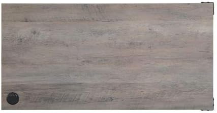 Acme Zakwani Writing Desk, Gray Oak & Black Finish OF00009