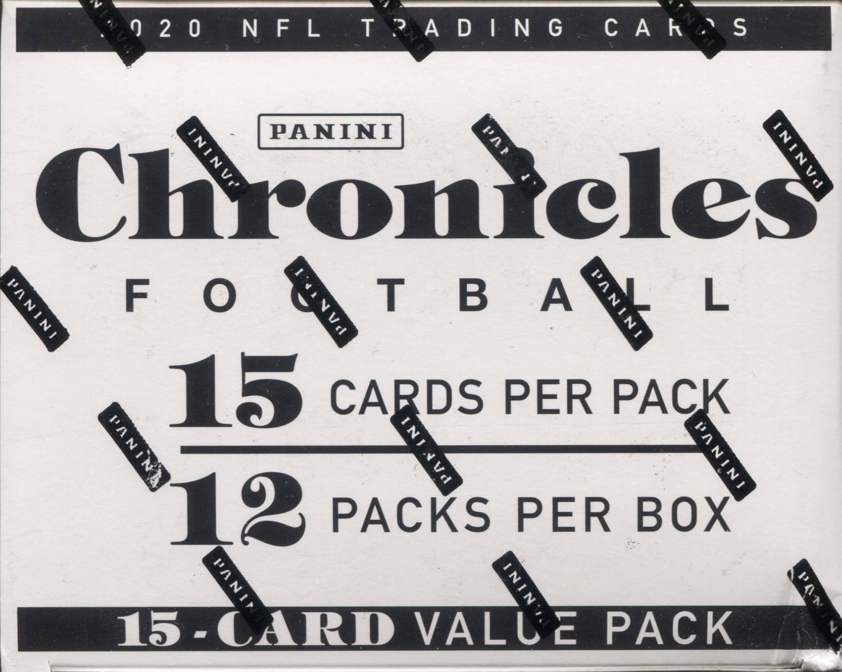 2020 Panini Chronicles Football Fat Pack/Value Pack Box