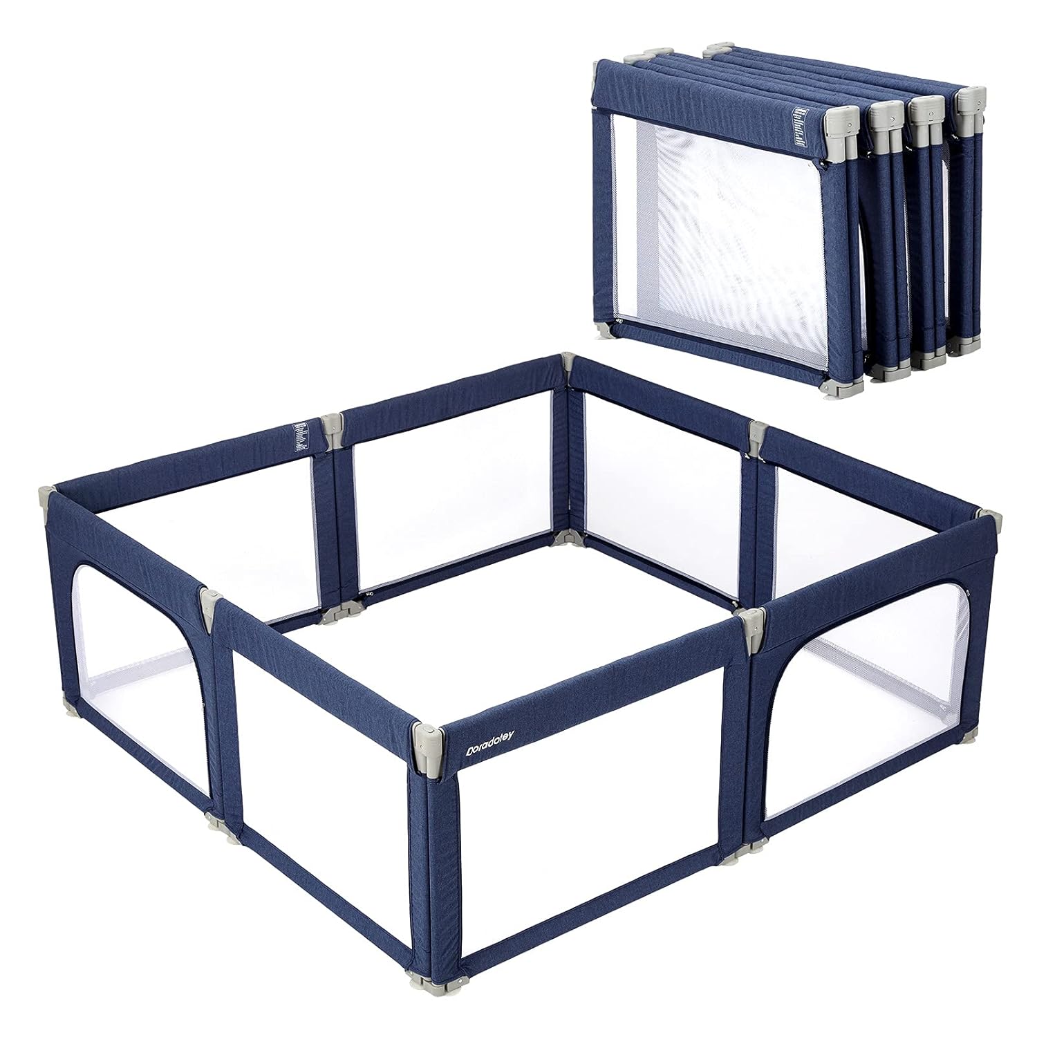 Baby Playpen Play Pens for Babies and Toddlers Extra Large Baby Play Yards Foldable Gate Playpen for Infants Baby Fence Play Area Safety Kids Activity Center(Light Green)