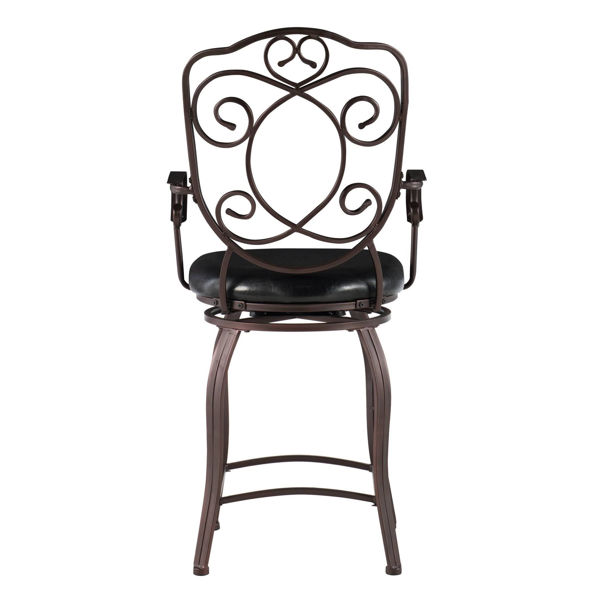 Linon Crested Back Counter Stool