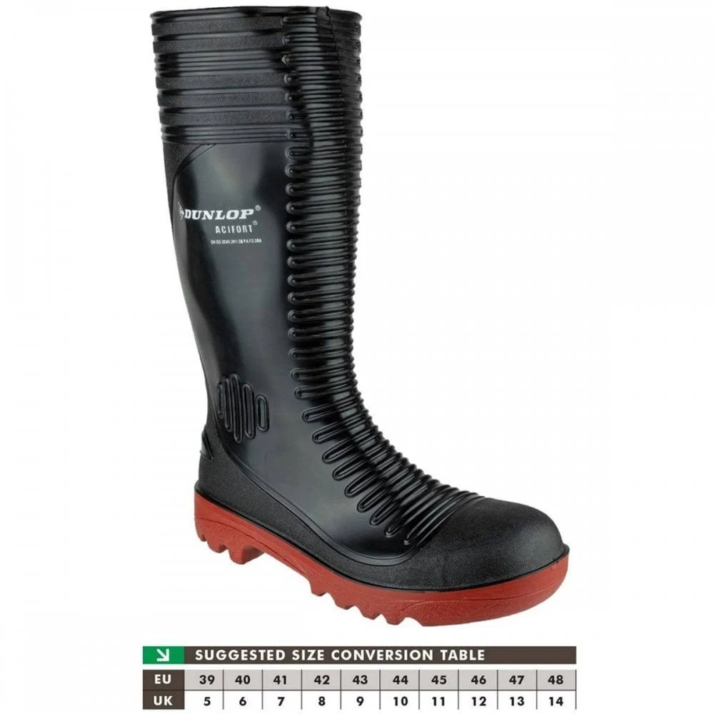 Dunlop Acifort A252931 Ribbed Full Safety Wellington