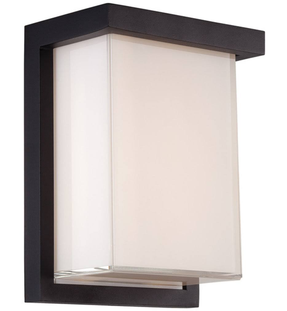 Modern Forms WS-W1408-35-BK Ledge 8in LED Outdoor Wall Light 3500K in Black