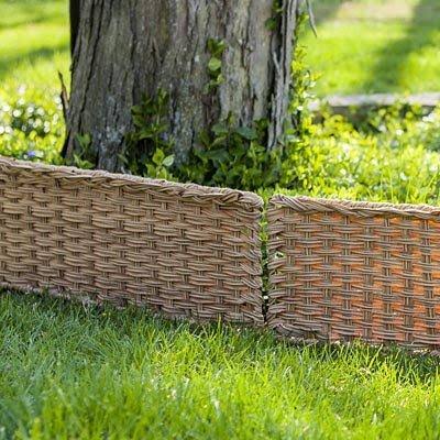 Panacea 14 x 24x22 W Border Fence, Natural Wicker, 12/cs