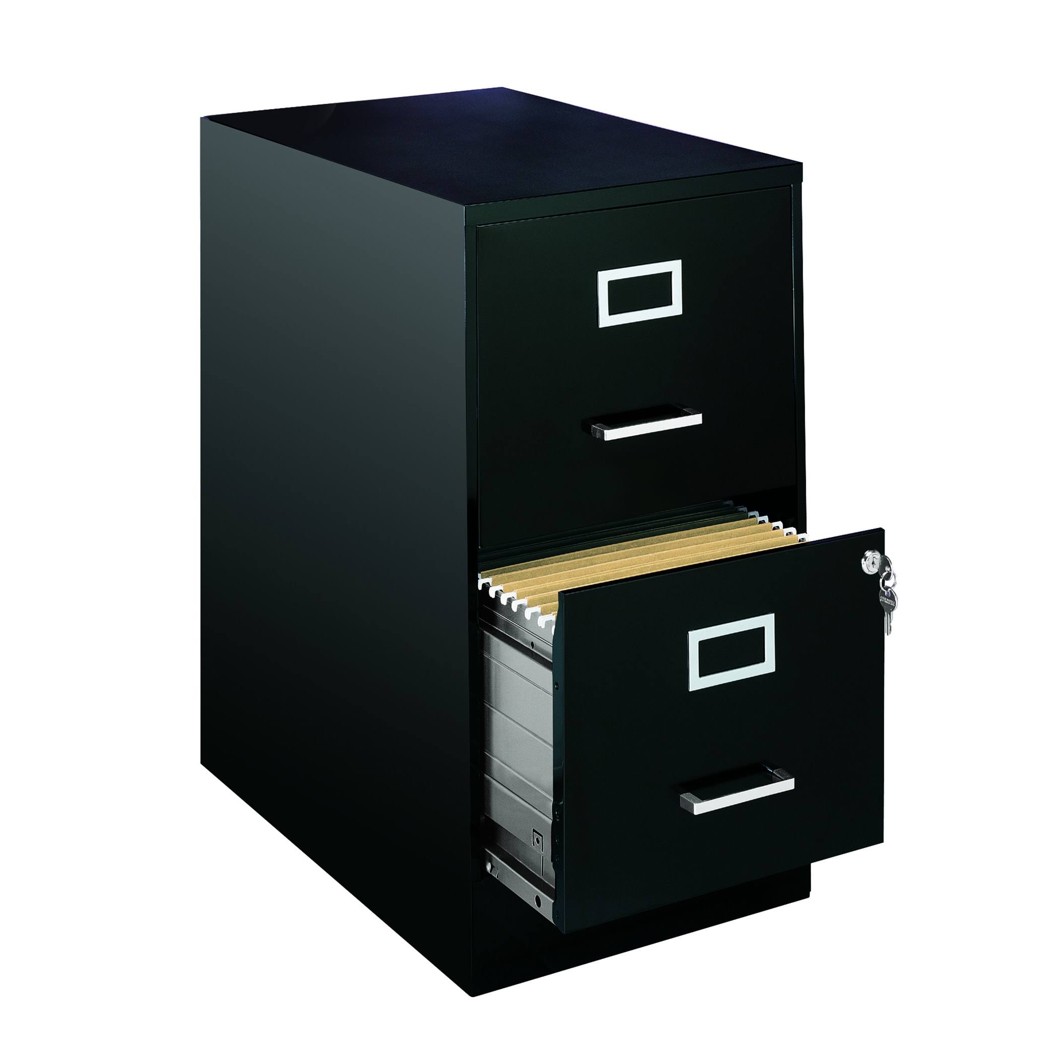 Hirsh Soho 2 Drawer File Cabinet in Black