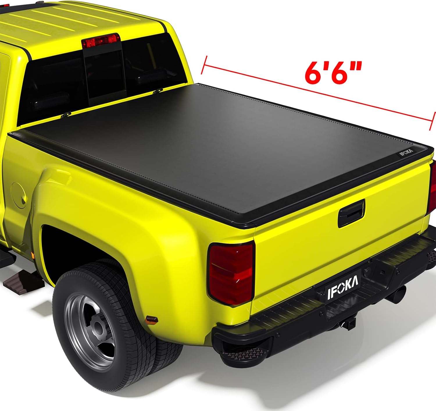 IFOKA Truck Bed Tonneau Cover Soft Roll Up Compatible with 2019-2022 Chevy Silverado/GMC Sierra 1500, Fleetside 5'8
