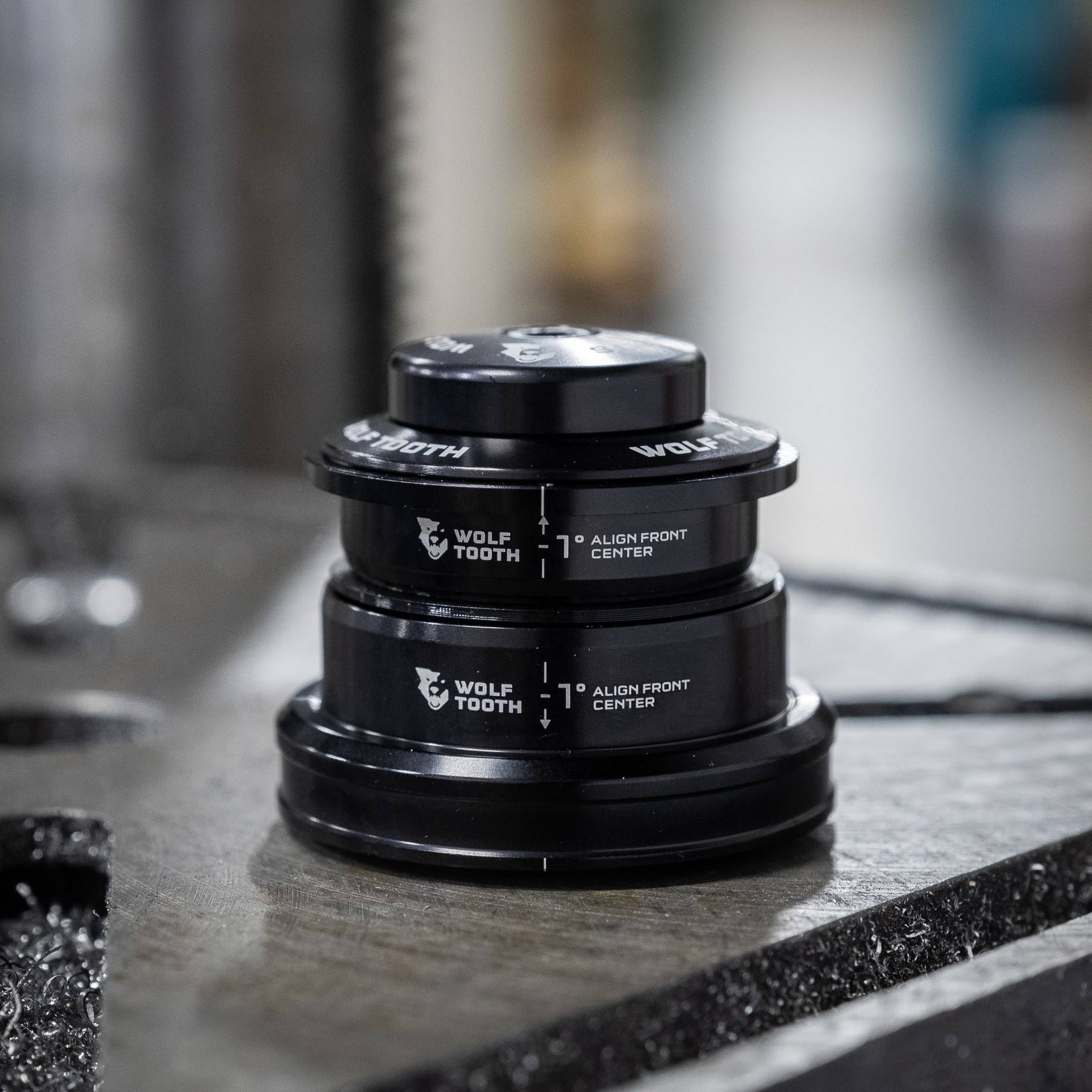 Wolf Tooth GeoShift Performance Angle Headset - ZS44/EC49 Black Long