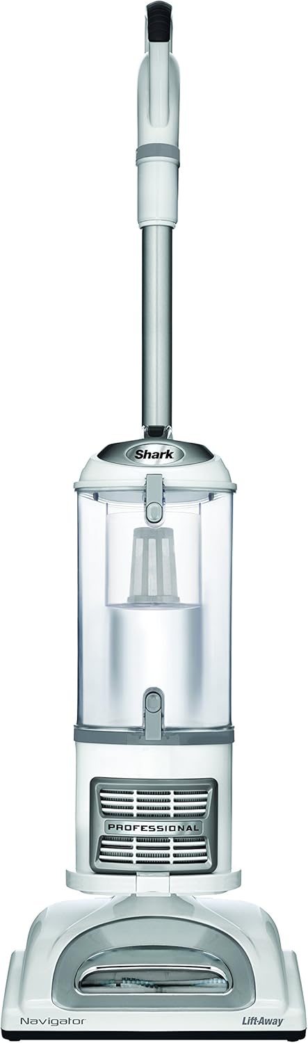 Shark NV356E S2 Navigator Lift-Away Professional Upright Vacuum with Pet Power Brush and Crevice Tool, White/Silver