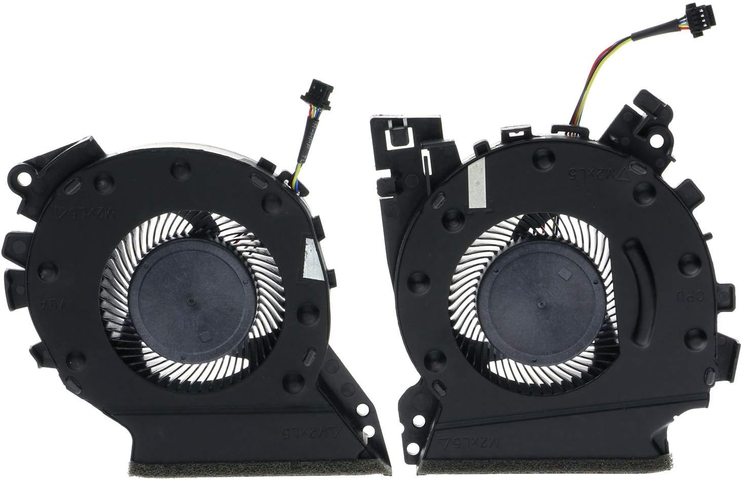 CPU&GPU Cooling Fan for HP ZBook 15v G5 Mobile Workstation L25223-001 L25224-001 Pack of 2