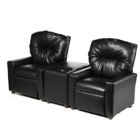 Zoomie Kids Cowarts Kids Chair with Cup Holder, Black