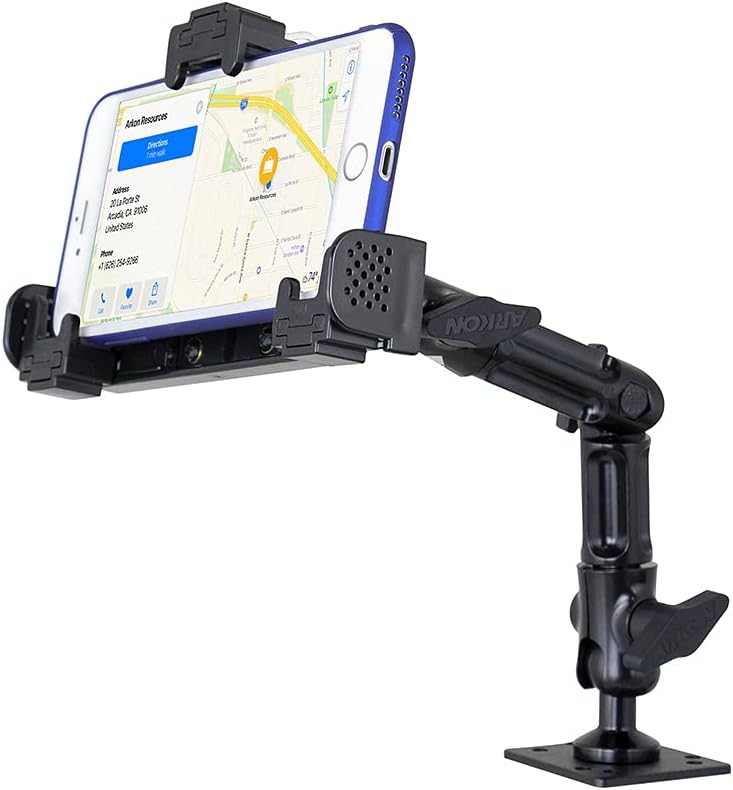 ARKON Mounts SM9HD6 Heavy Duty Multi Angle Locking Phone Mount with 4-Hole AMPS Drill Base Retail Black Pack of 2