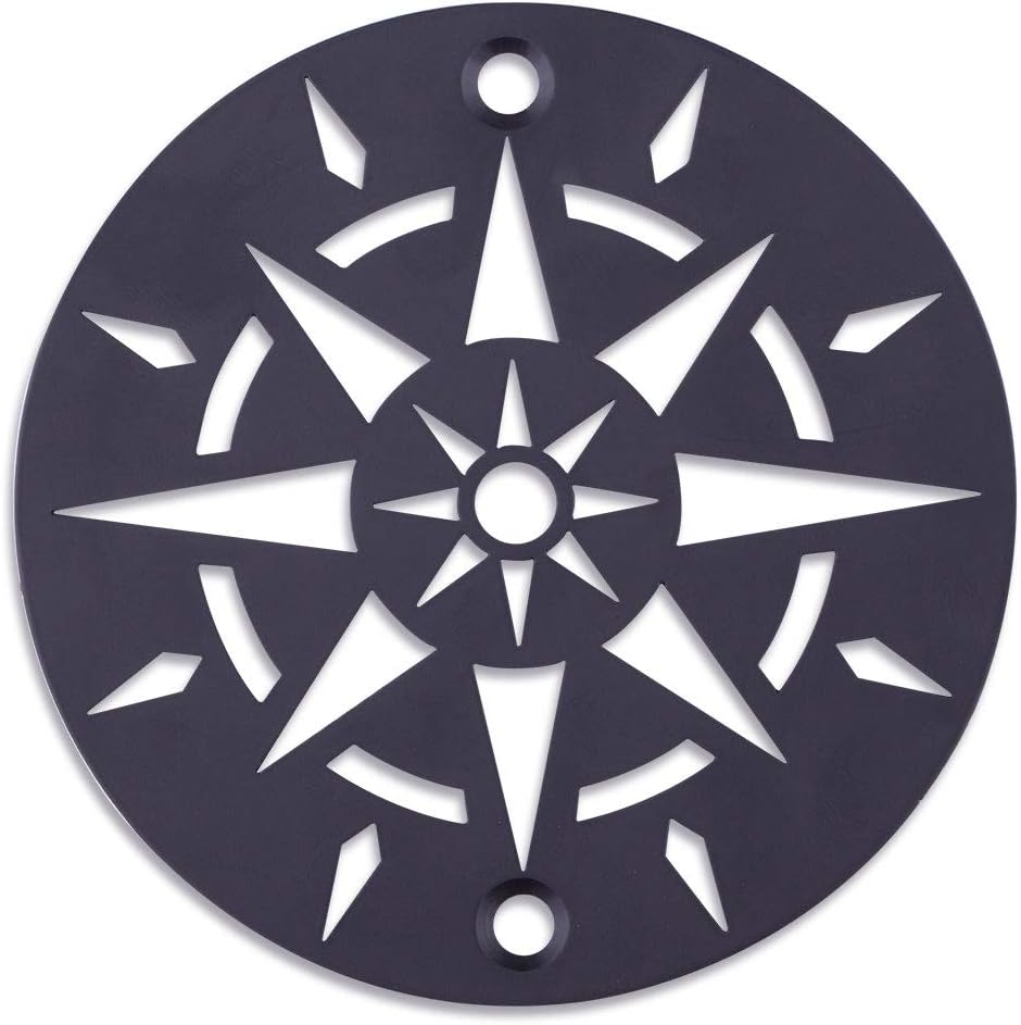 Uni-Green Round Shower Drain Cover (4-1/4 in snap in, Matte Black)