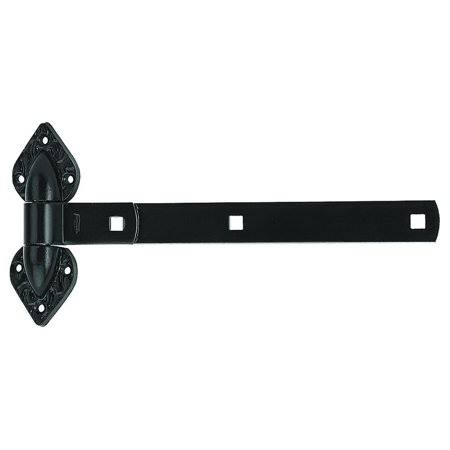 National Hardware N109-006 Spear Heavy Duty Lockable T Hinge Steel 10 inch Black