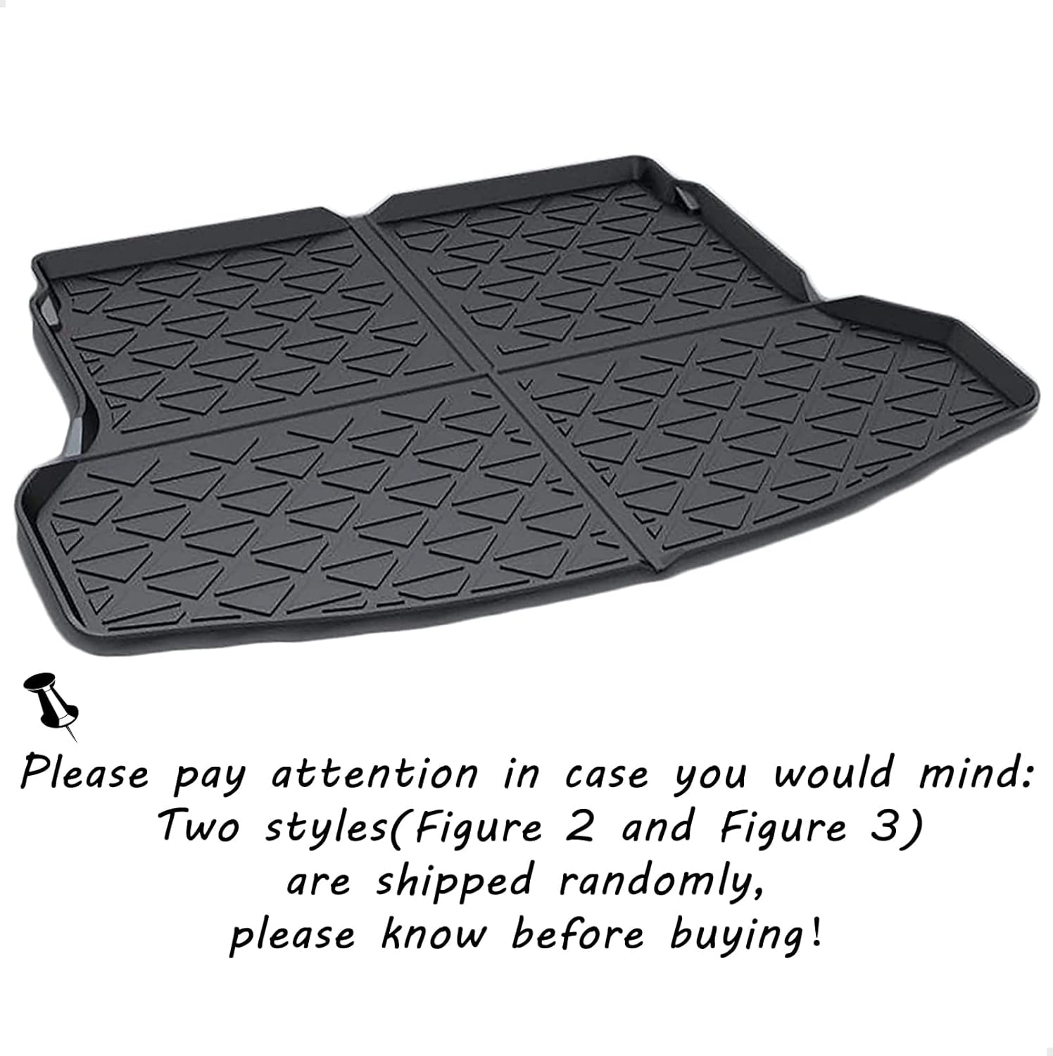 CARORMOKE Cargo Liner Trunk Mat Cargo Tray Black 2019 2020 Compatible with 2014-2018 Nissan Rogue