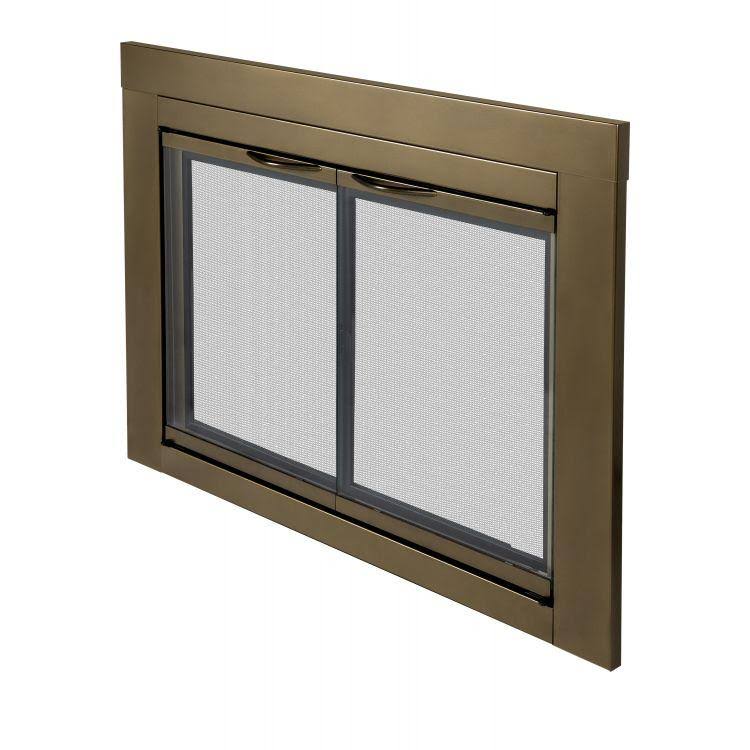 Pleasant Hearth Ashlynn Medium Glass Fireplace Doors