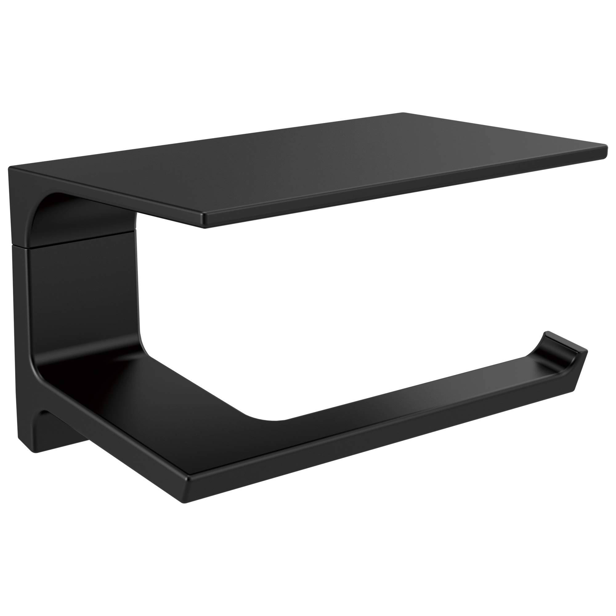 Delta 79956-BL Pivotal Tissue Holder with Shelf - Matte Black