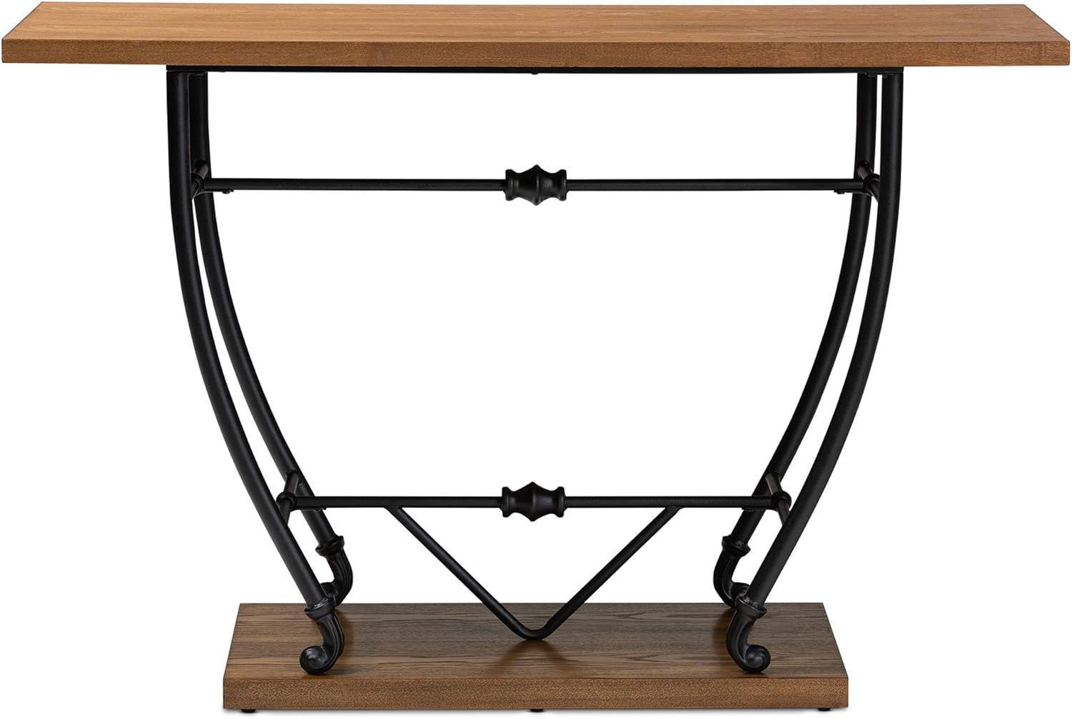 Baxton Studio Console Tables, Brown/Black