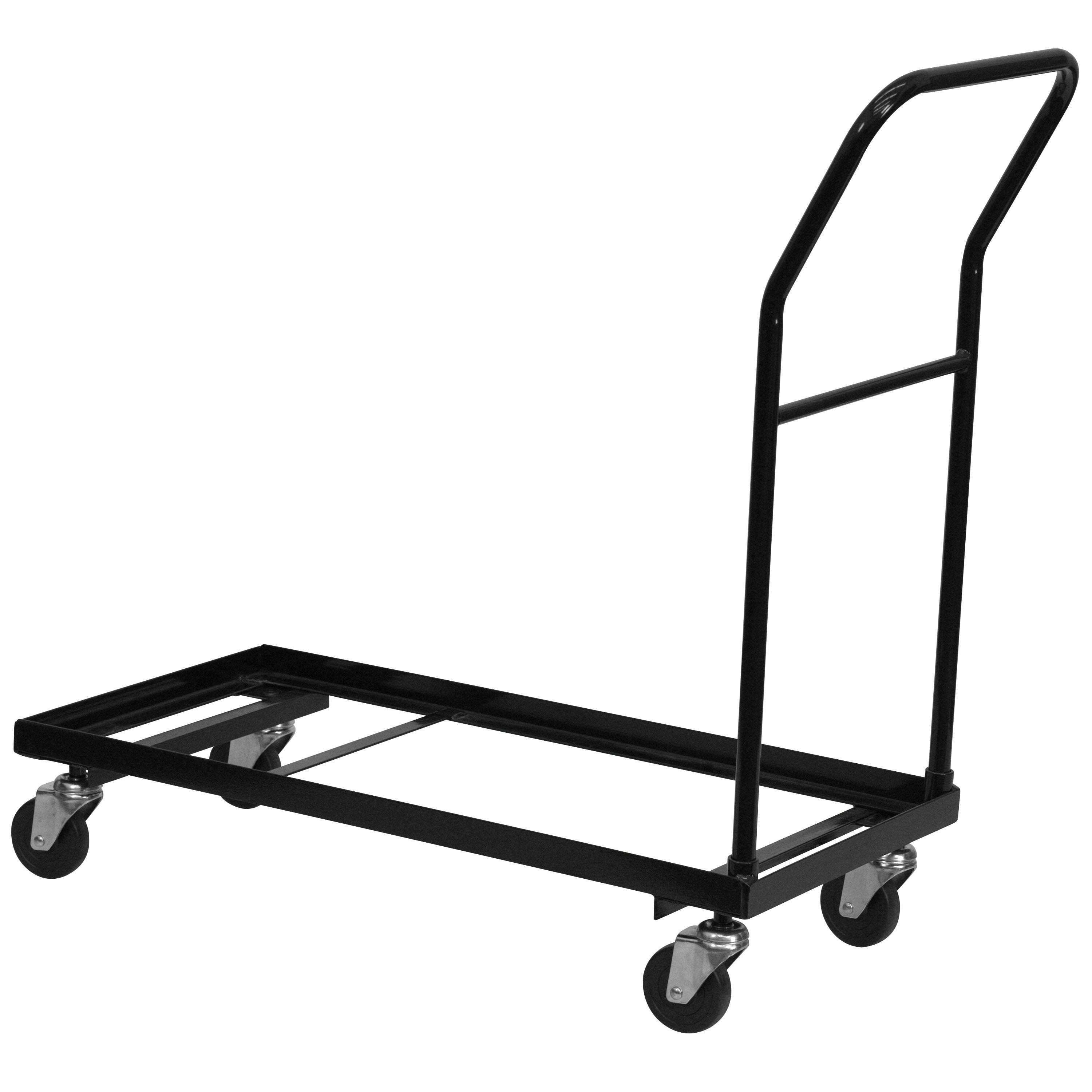 Lancaster Home Folding Chair Dolly (Black Metal)