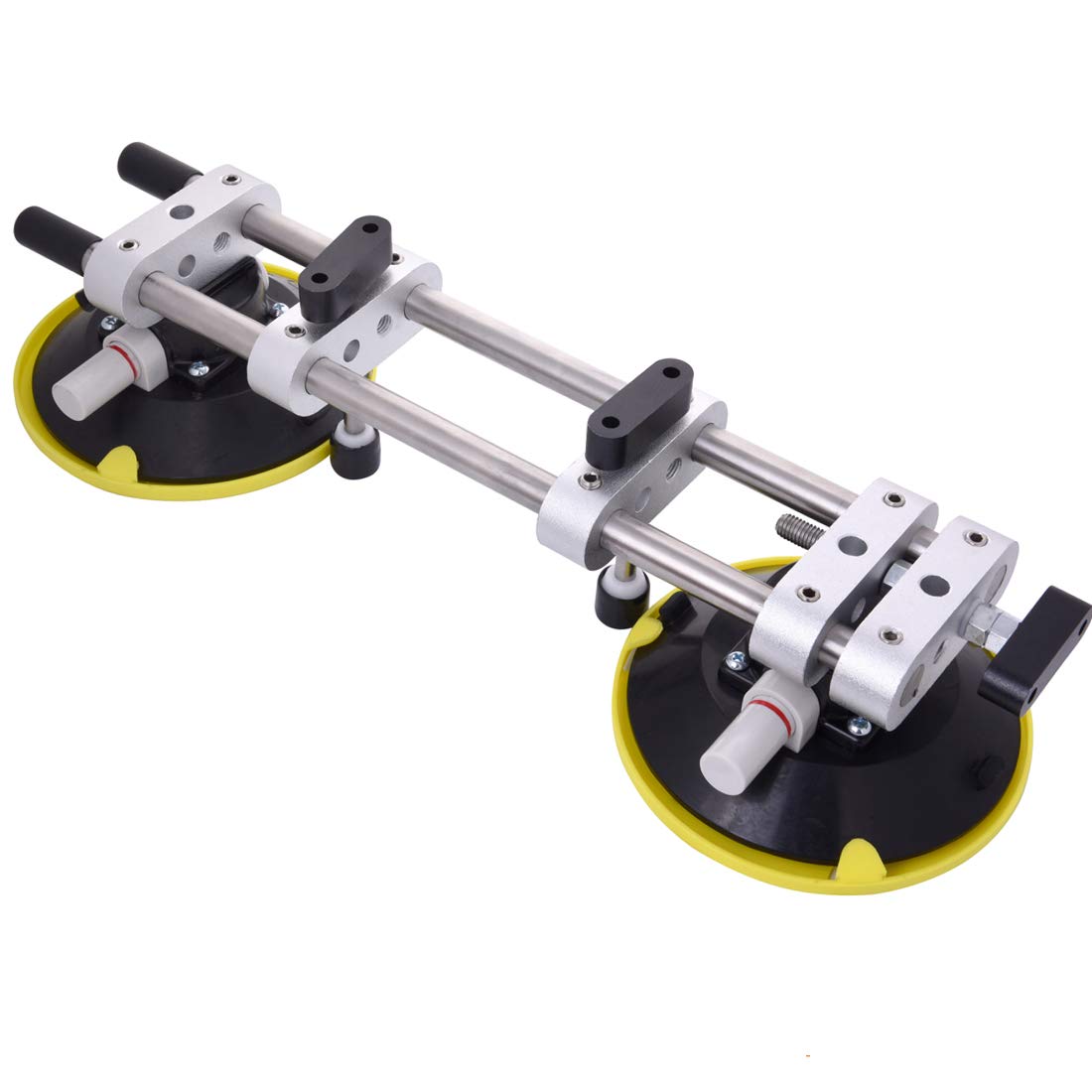 2 Pack Seamless Seam Setter with 6-Inch Vacuum Suction Cups for Seam Joining and Leveling, Professional Countertop Installation Tool for Granite, Stone, Marble, Slab, Free Storage Case and Gloves