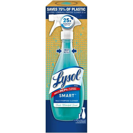 Lysol Smart Multi-Purpose Cleaner - 1+4 Fresh Waterfall Ecomm Starter Kit - 6/1 ct (Pack of 4)