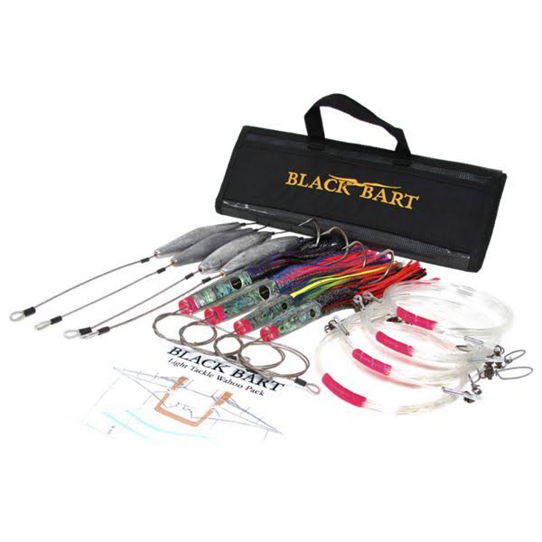 Black Bart Wahoo Rigged Light Lure Pack - Single Hook Rigs