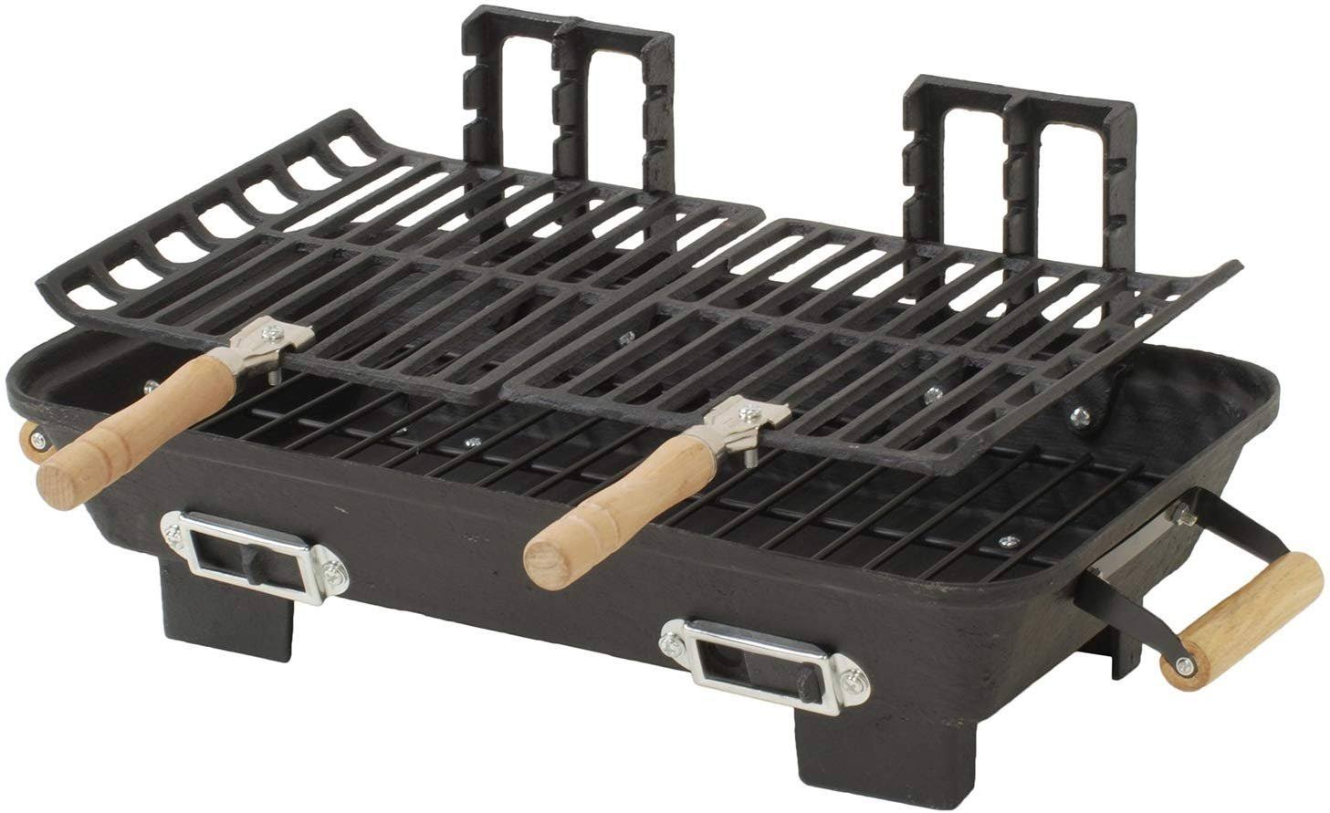 Marsh Allen 30052AMZ Kay Home Product&s Cast Iron Hibachi Charcoal Grill, 10 by 18-inch