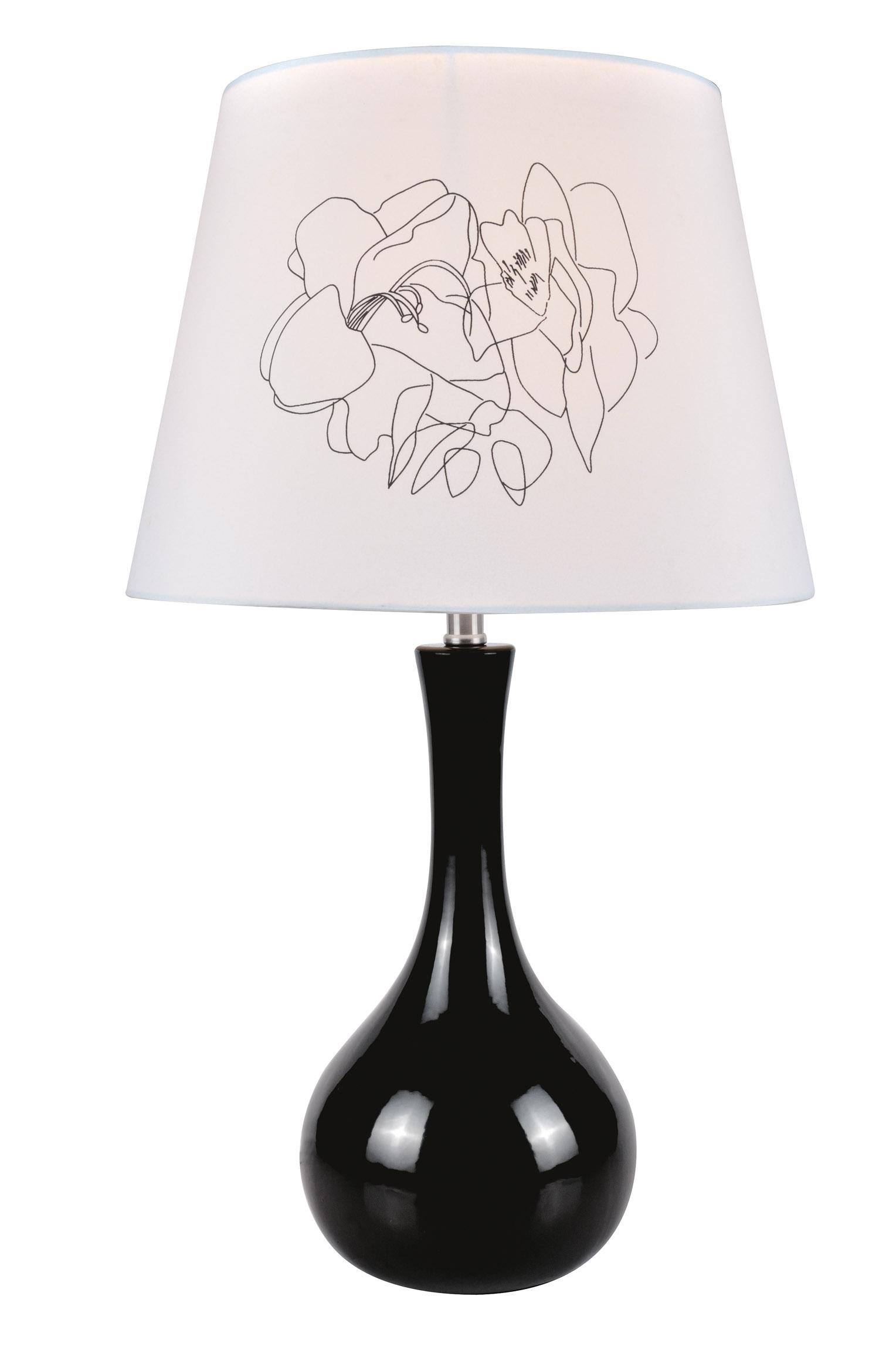 Lite Source LS-22113BLK Siani Table Lamp Black Ceramic