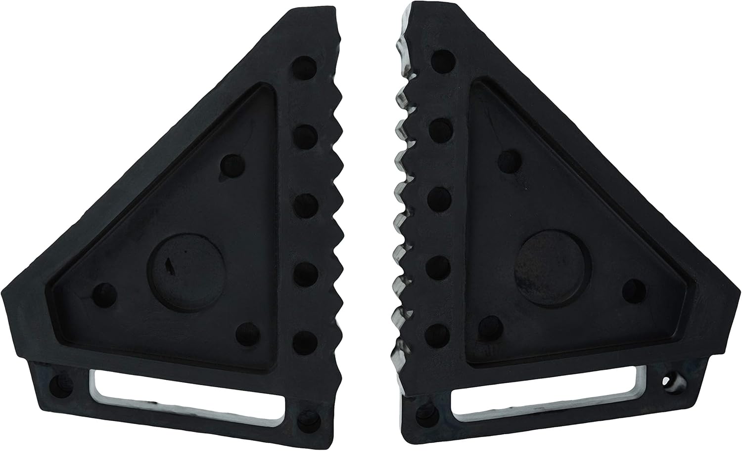 MAXXHAUL 70472 Solid Rubber Heavy Duty Black Wheel Chock 2-Pack, 8