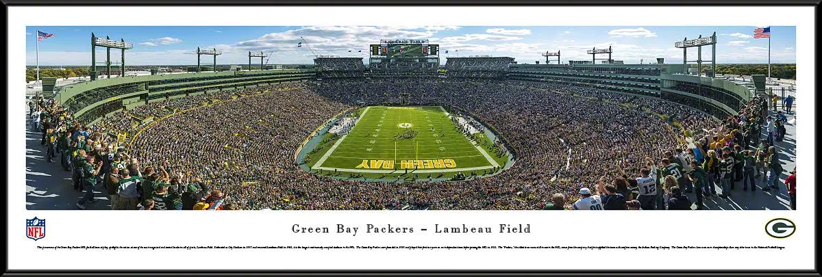 Green Bay Packers - End Zone - Standard Frame