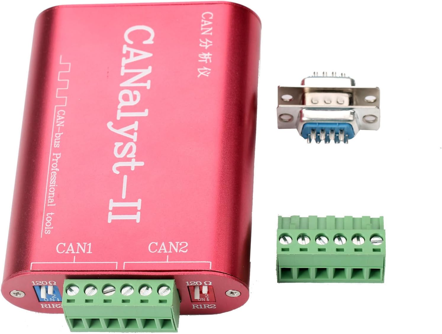 CANalyst-II USB to CAN Analyzer CAN-Bus Converter Adapter Support ZLGCANpro Pack of 2